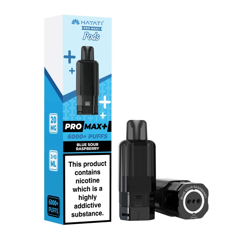 Hayati Pro Max Plus 6000 Pod Refill Pack – 20mg Nic Salt Pods