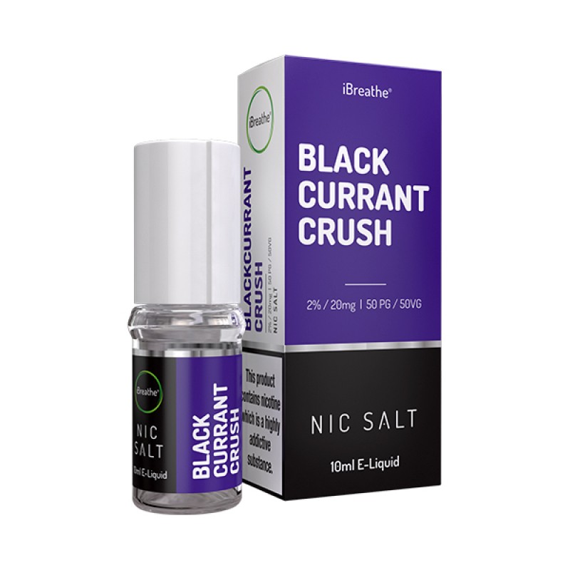 Blackcurrant Crush -  20mg - 10ml Nic Salt E-Liquid