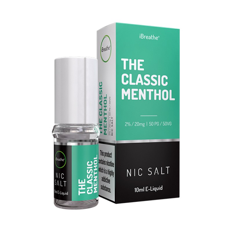 The Classic Menthol - 20mg - 10ml Nic Salt E-Liquid